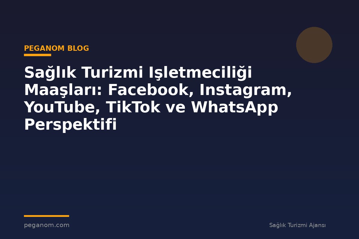 Sağlık Turizmi Işletmeciliği Maaşları: Facebook, Instagram, YouTube, TikTok ve WhatsApp Perspektifi