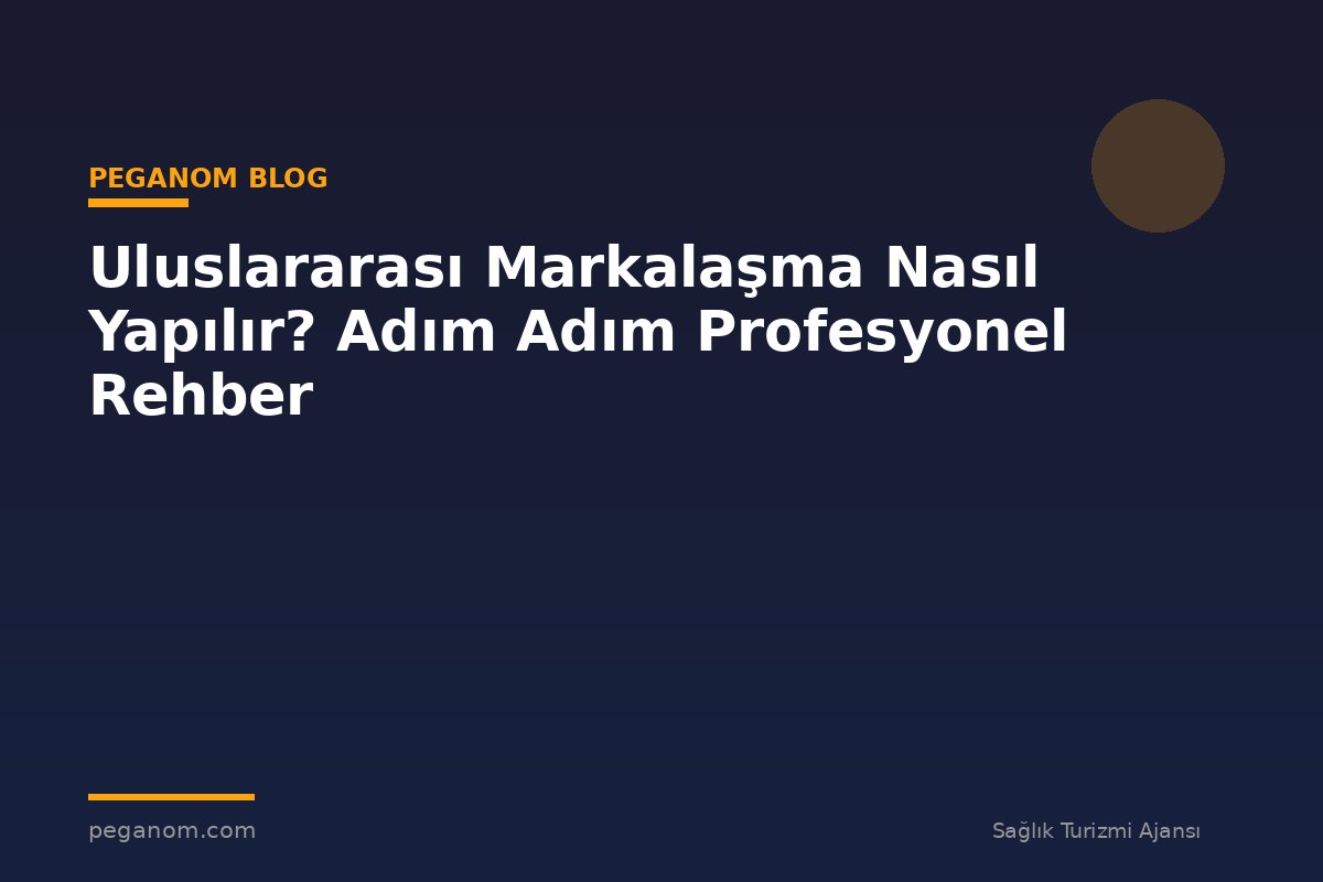 Uluslararası Markalaşma Nasıl Yapılır? Adım Adım Profesyonel Rehber