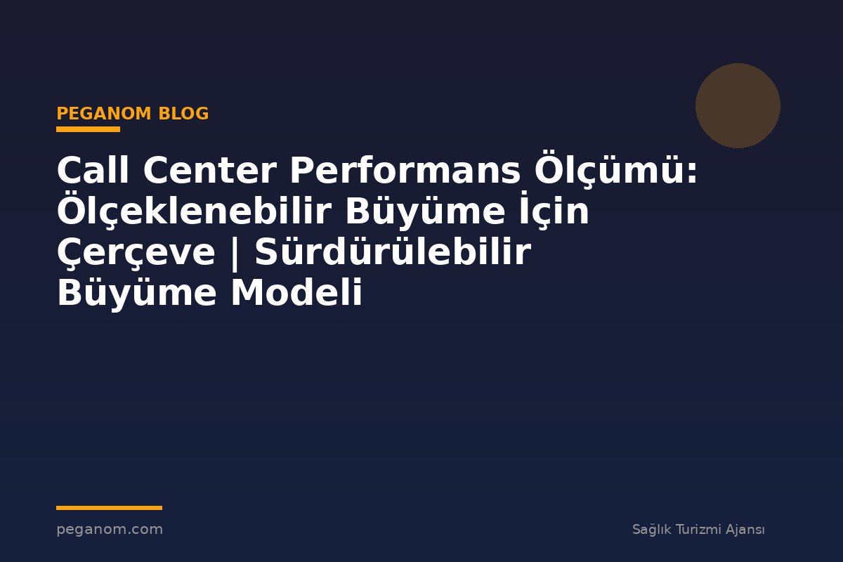 Call Center Performans Ölçümü: Ölçeklenebilir Büyüme İçin Çerçeve | Sürdürülebilir Büyüme Modeli