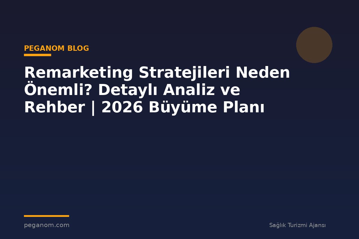 Remarketing Stratejileri Neden Önemli? Detaylı Analiz ve Rehber | 2026 Büyüme Planı