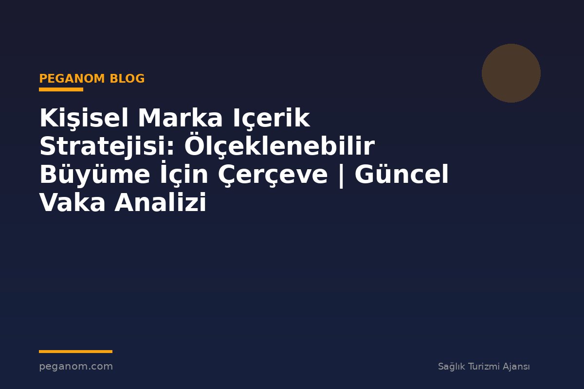 Kişisel Marka Içerik Stratejisi: Ölçeklenebilir Büyüme İçin Çerçeve | Güncel Vaka Analizi