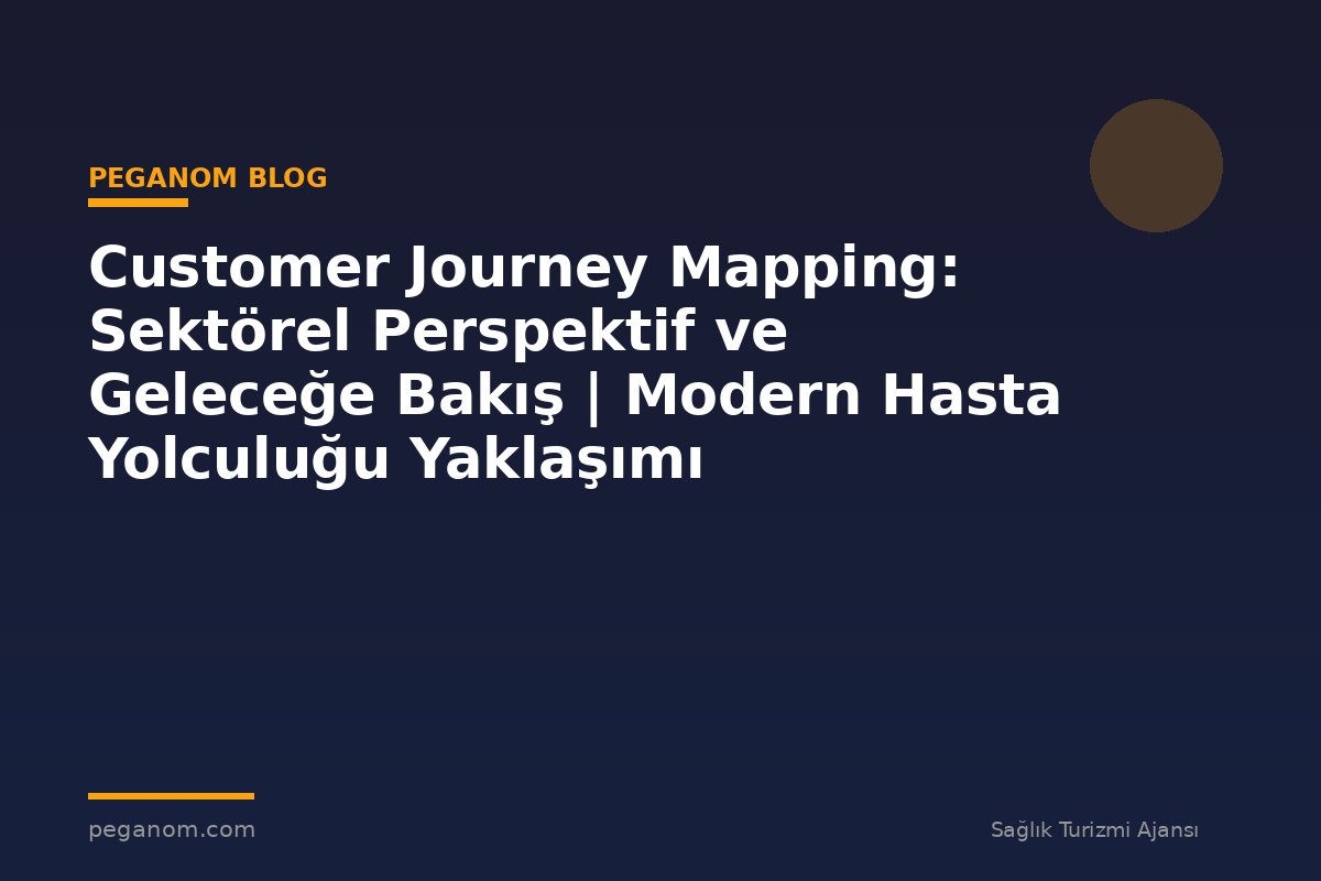 Customer Journey Mapping: Sektörel Perspektif ve Geleceğe Bakış | Modern Hasta Yolculuğu Yaklaşımı