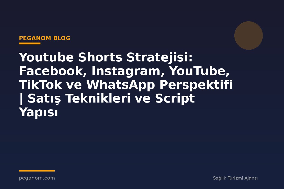Youtube Shorts Stratejisi: Facebook, Instagram, YouTube, TikTok ve WhatsApp Perspektifi | Satış Teknikleri ve Script Yapısı