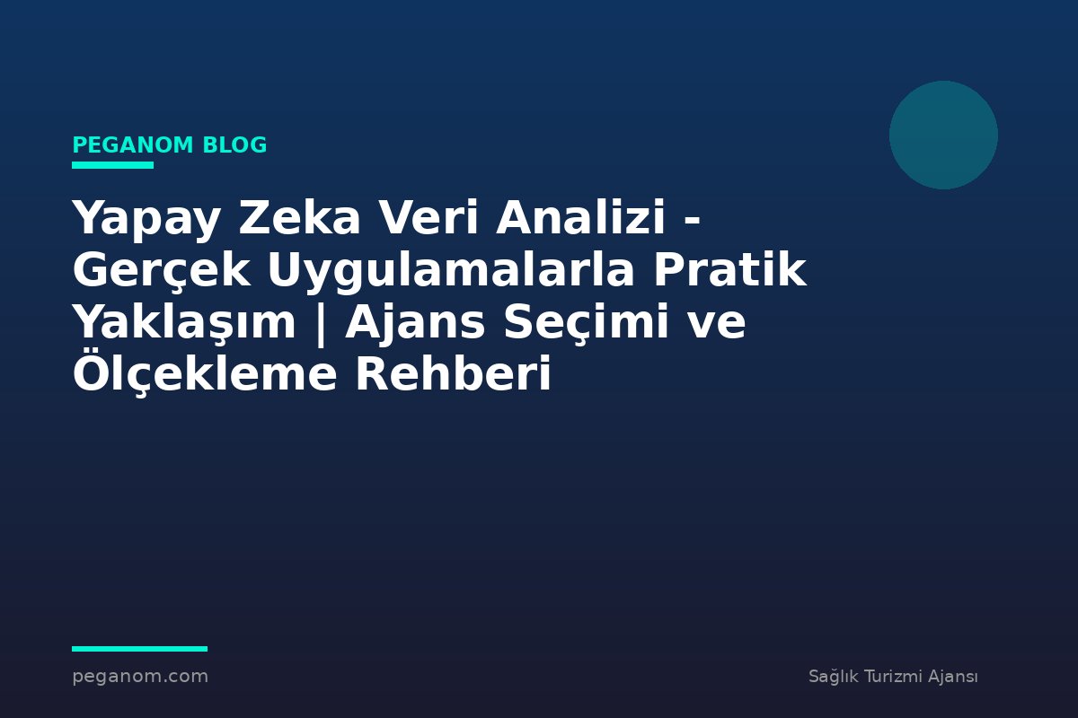 Yapay Zeka Veri Analizi - Gerçek Uygulamalarla Pratik Yaklaşım | Ajans Seçimi ve Ölçekleme Rehberi