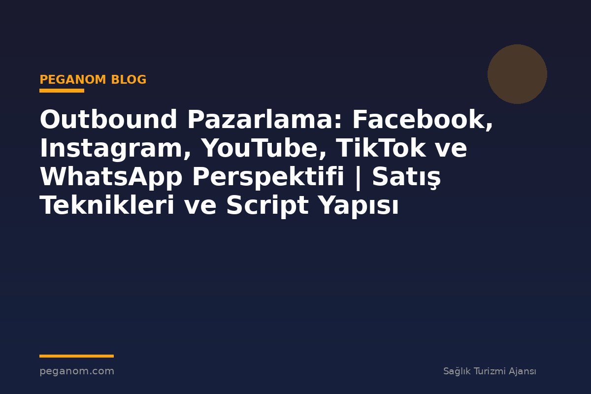 Outbound Pazarlama: Facebook, Instagram, YouTube, TikTok ve WhatsApp Perspektifi | Satış Teknikleri ve Script Yapısı
