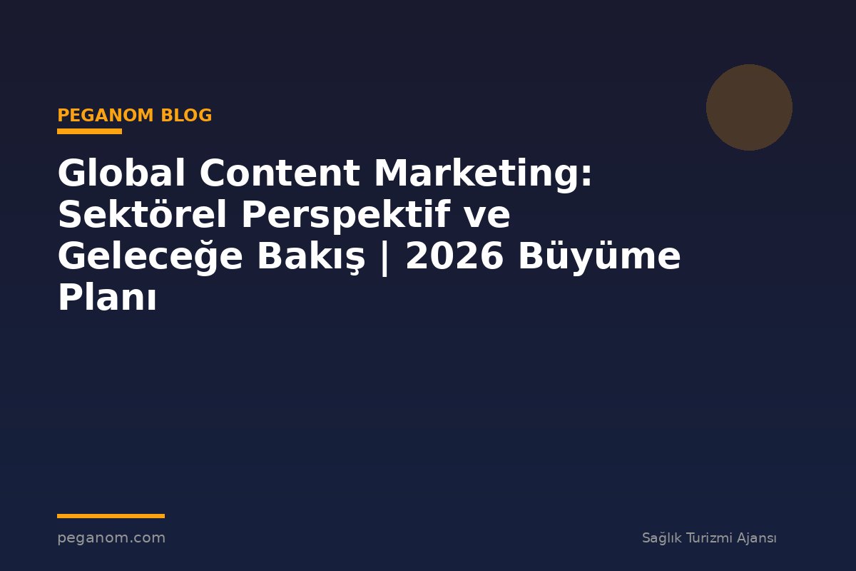 Global Content Marketing: Sektörel Perspektif ve Geleceğe Bakış | 2026 Büyüme Planı