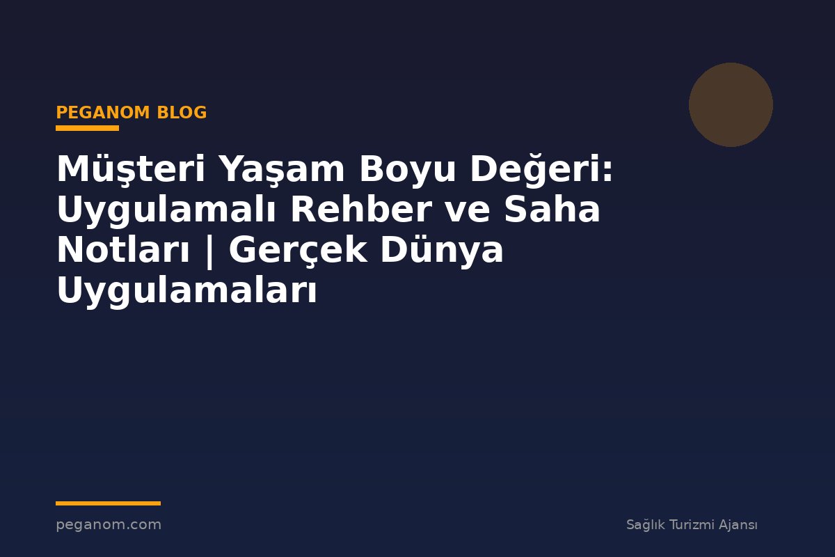 Müşteri Yaşam Boyu Değeri: Uygulamalı Rehber ve Saha Notları | Gerçek Dünya Uygulamaları