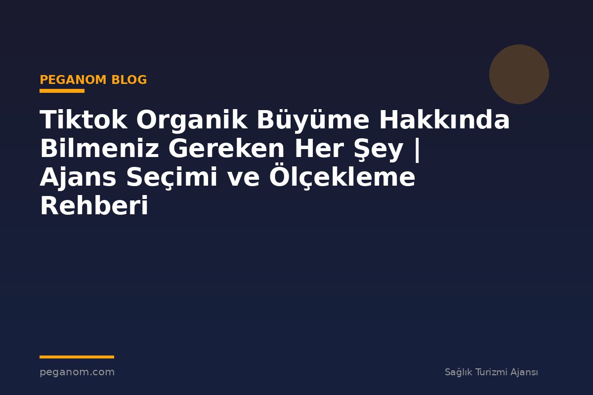 Tiktok Organik Büyüme Hakkında Bilmeniz Gereken Her Şey | Ajans Seçimi ve Ölçekleme Rehberi