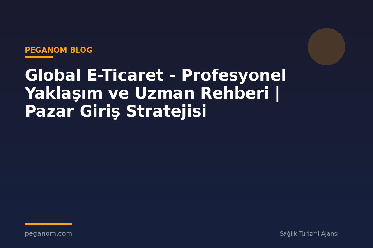 Global E-Ticaret - Profesyonel Yaklaşım ve Uzman Rehberi | Pazar Giriş Stratejisi