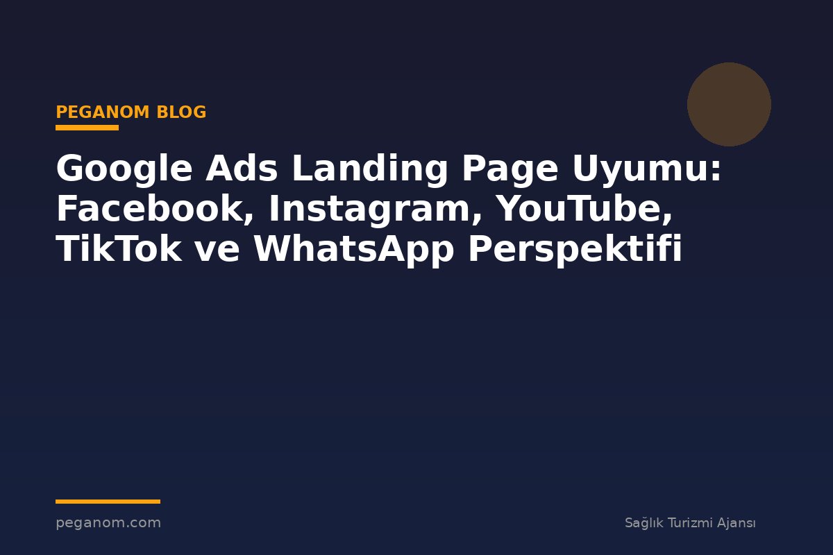 Google Ads Landing Page Uyumu: Facebook, Instagram, YouTube, TikTok ve WhatsApp Perspektifi
