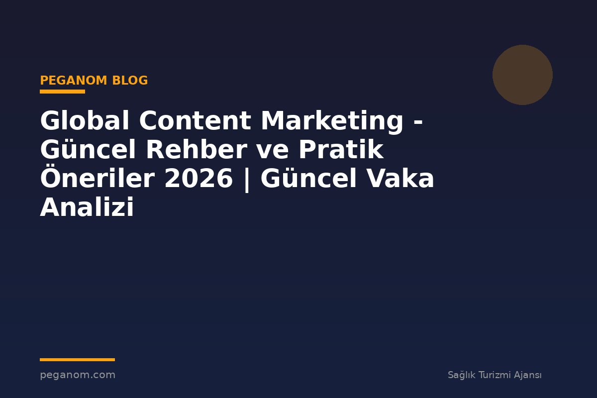 Global Content Marketing - Güncel Rehber ve Pratik Öneriler 2026 | Güncel Vaka Analizi