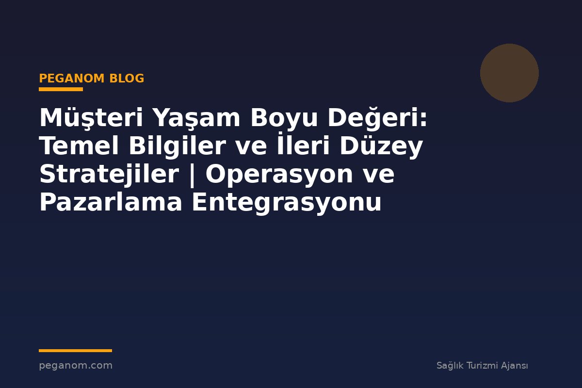 Müşteri Yaşam Boyu Değeri: Temel Bilgiler ve İleri Düzey Stratejiler | Operasyon ve Pazarlama Entegrasyonu