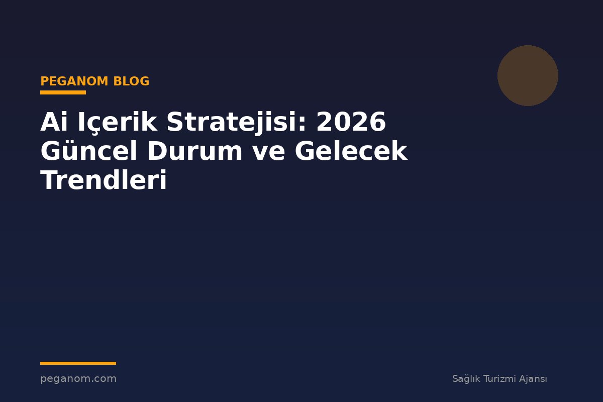 Ai Içerik Stratejisi: 2026 Güncel Durum ve Gelecek Trendleri