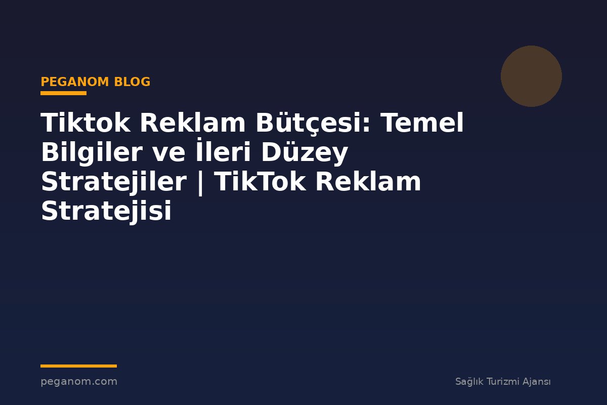 Tiktok Reklam Bütçesi: Temel Bilgiler ve İleri Düzey Stratejiler | TikTok Reklam Stratejisi
