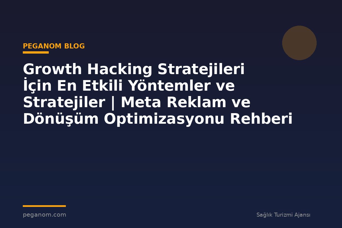 Growth Hacking Stratejileri İçin En Etkili Yöntemler ve Stratejiler | Meta Reklam ve Dönüşüm Optimizasyonu Rehberi