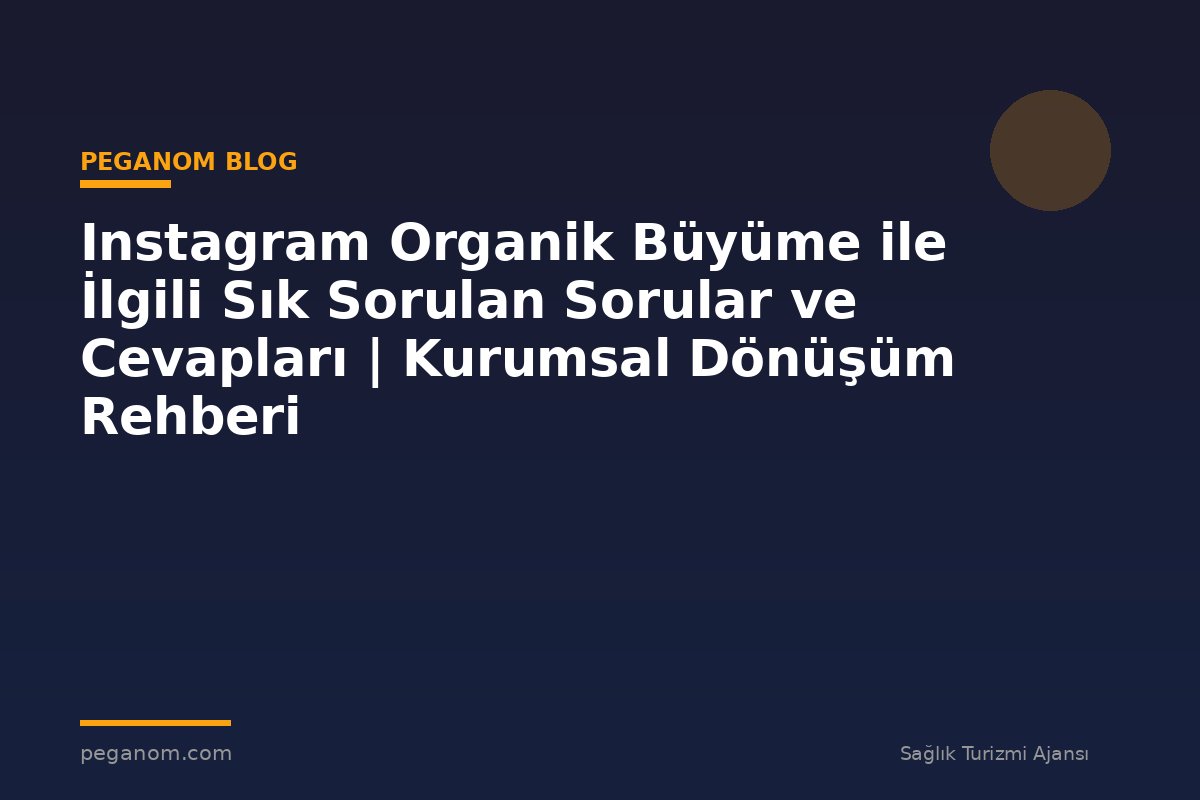 Instagram Organik Büyüme ile İlgili Sık Sorulan Sorular ve Cevapları | Kurumsal Dönüşüm Rehberi
