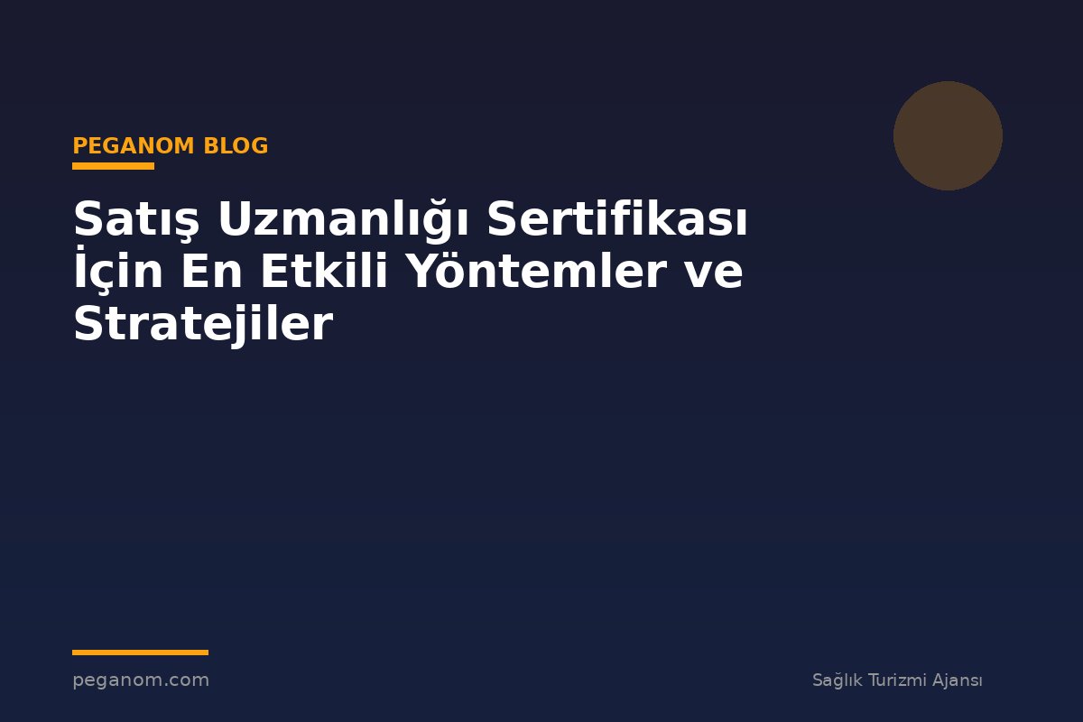 Satış Uzmanlığı Sertifikası İçin En Etkili Yöntemler ve Stratejiler