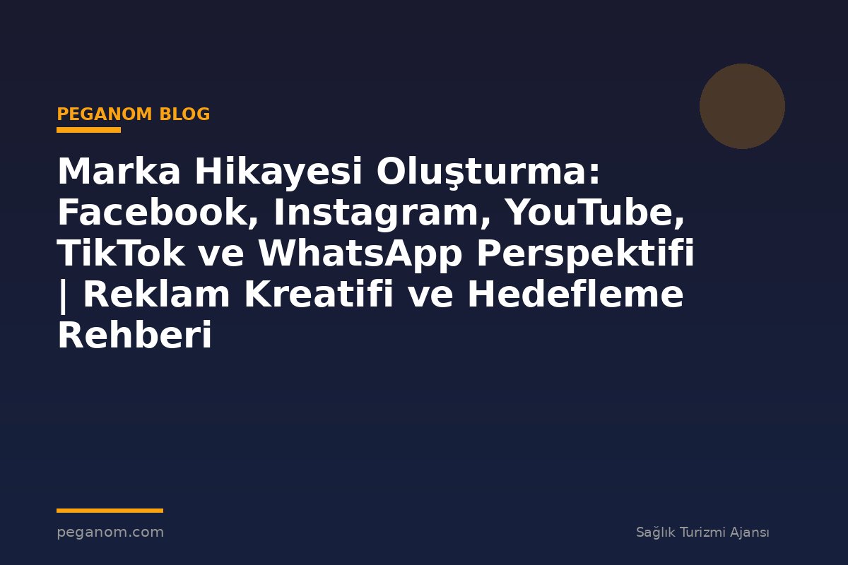 Marka Hikayesi Oluşturma: Facebook, Instagram, YouTube, TikTok ve WhatsApp Perspektifi | Reklam Kreatifi ve Hedefleme Rehberi