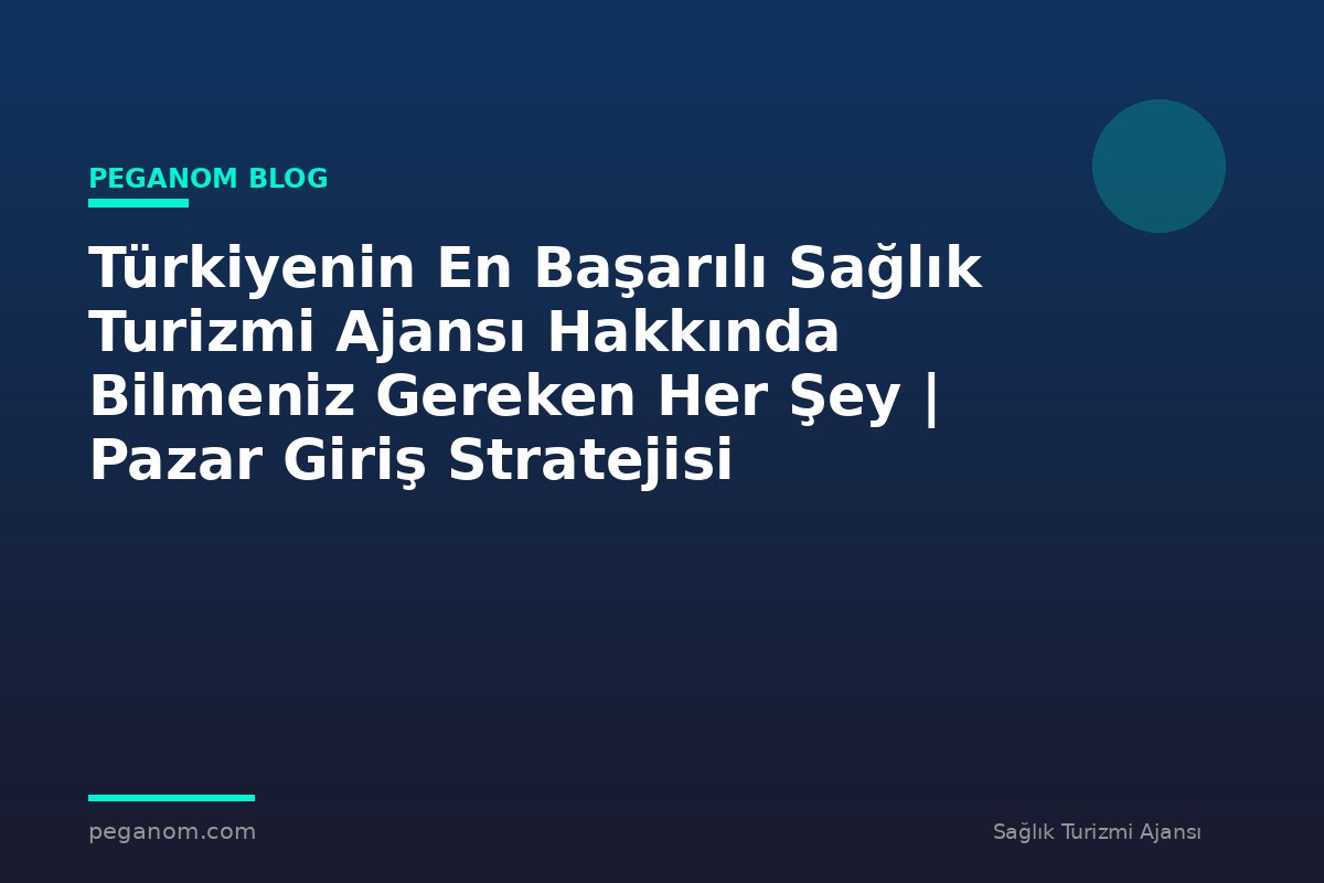 Türkiyenin En Başarılı Sağlık Turizmi Ajansı Hakkında Bilmeniz Gereken Her Şey | Pazar Giriş Stratejisi