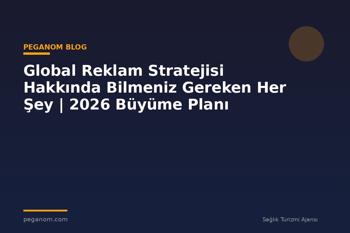 Global Reklam Stratejisi Hakkında Bilmeniz Gereken Her Şey | 2026 Büyüme Planı