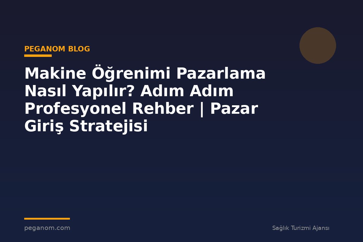 Makine Öğrenimi Pazarlama Nasıl Yapılır? Adım Adım Profesyonel Rehber | Pazar Giriş Stratejisi