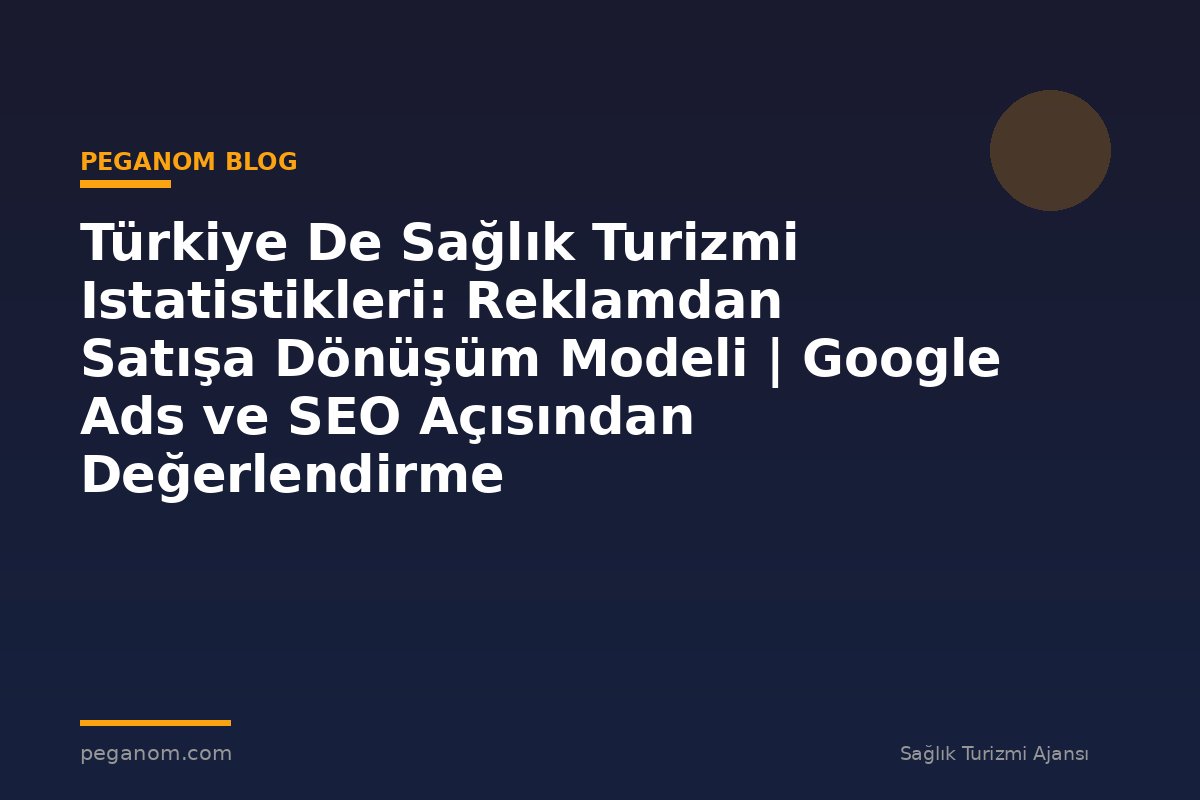 Türkiye De Sağlık Turizmi Istatistikleri: Reklamdan Satışa Dönüşüm Modeli | Google Ads ve SEO Açısından Değerlendirme