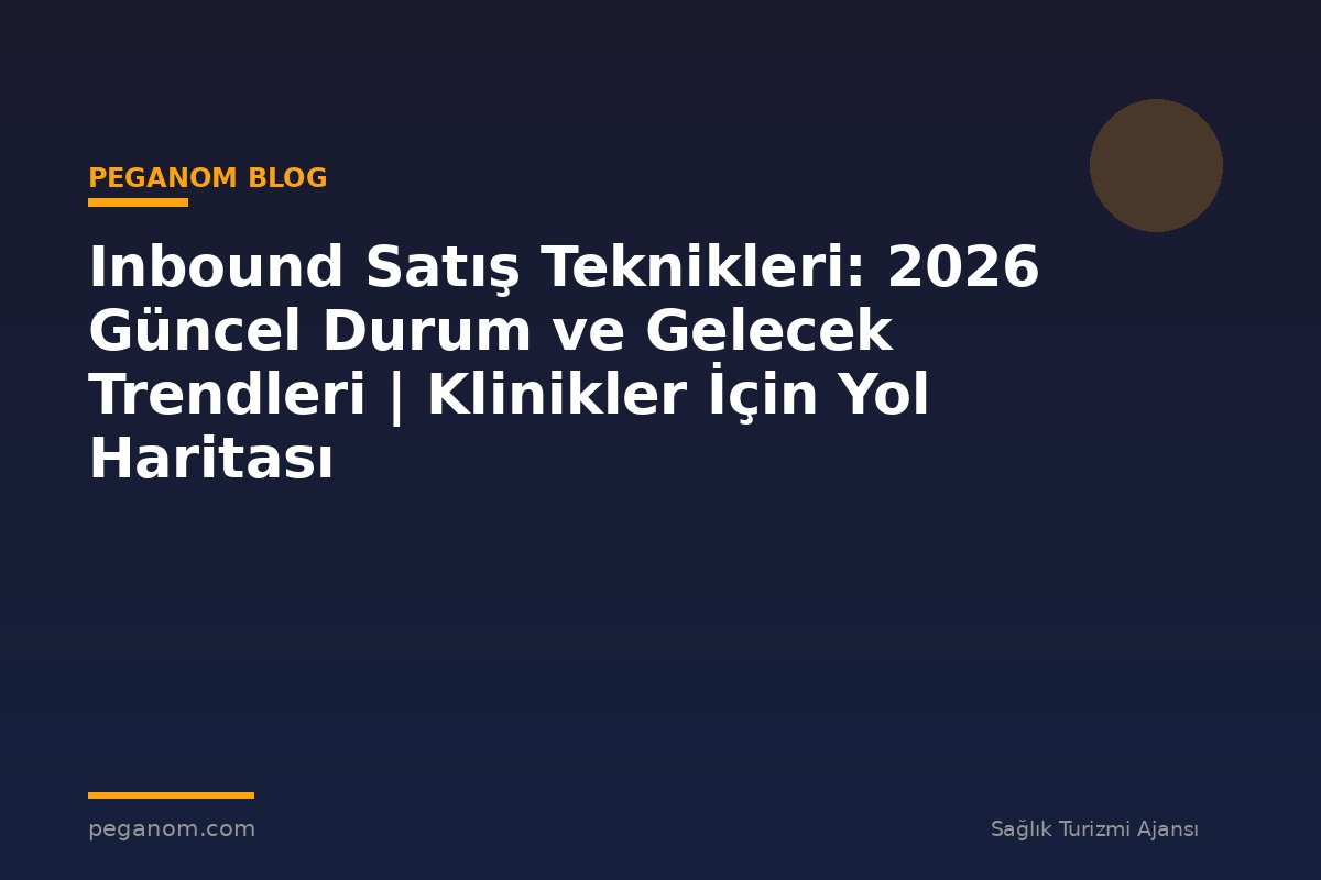 Inbound Satış Teknikleri: 2026 Güncel Durum ve Gelecek Trendleri | Klinikler İçin Yol Haritası