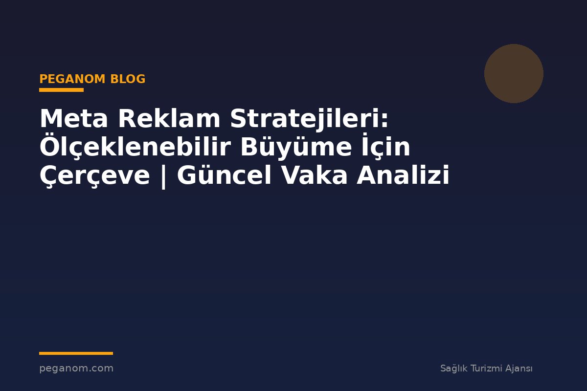 Meta Reklam Stratejileri: Ölçeklenebilir Büyüme İçin Çerçeve | Güncel Vaka Analizi