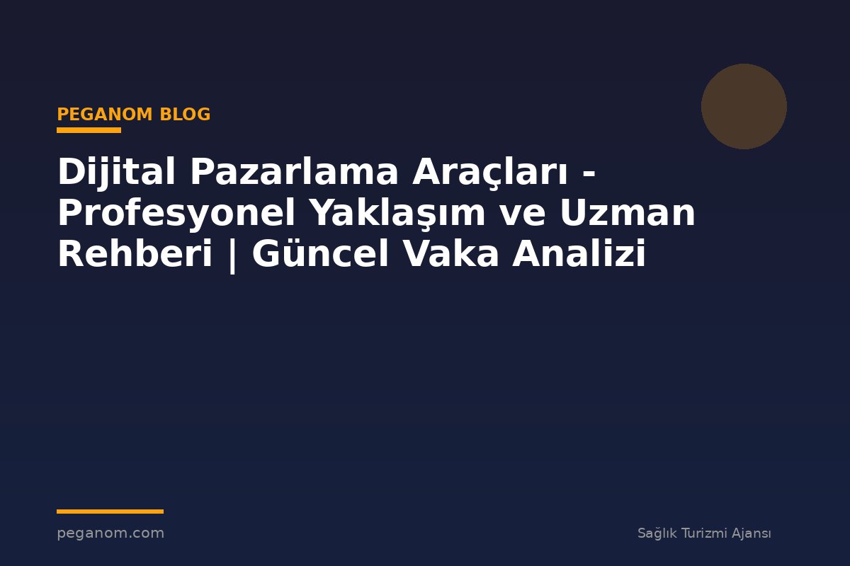 Dijital Pazarlama Araçları - Profesyonel Yaklaşım ve Uzman Rehberi | Güncel Vaka Analizi