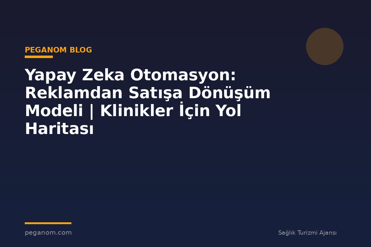 Yapay Zeka Otomasyon: Reklamdan Satışa Dönüşüm Modeli | Klinikler İçin Yol Haritası