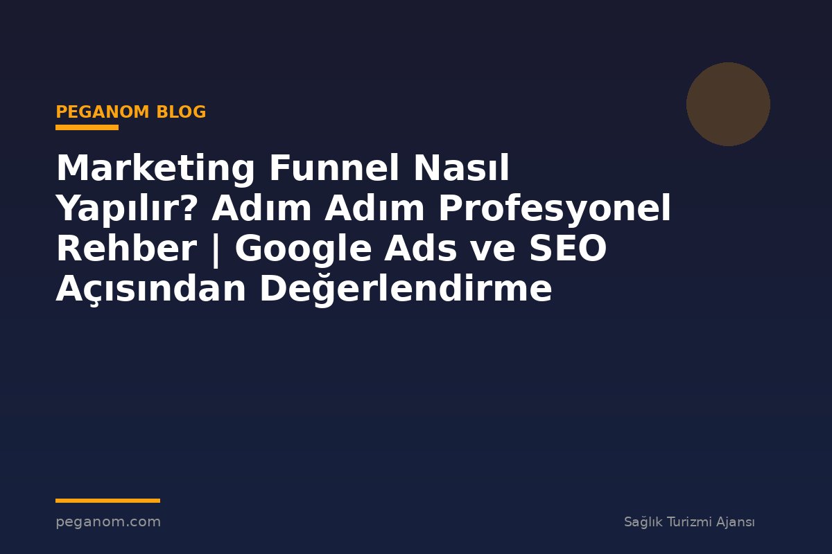 Marketing Funnel Nasıl Yapılır? Adım Adım Profesyonel Rehber | Google Ads ve SEO Açısından Değerlendirme