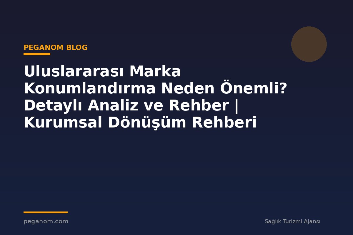 Uluslararası Marka Konumlandırma Neden Önemli? Detaylı Analiz ve Rehber | Kurumsal Dönüşüm Rehberi