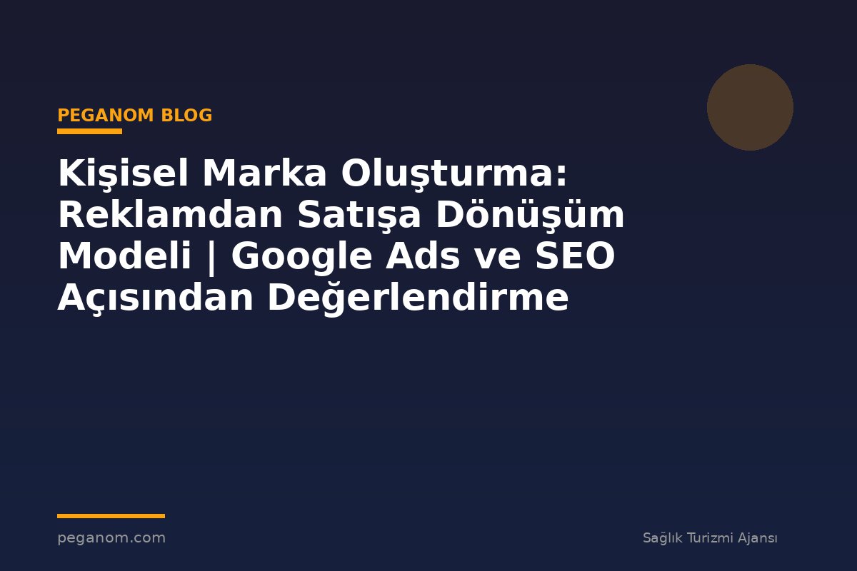 Kişisel Marka Oluşturma: Reklamdan Satışa Dönüşüm Modeli | Google Ads ve SEO Açısından Değerlendirme