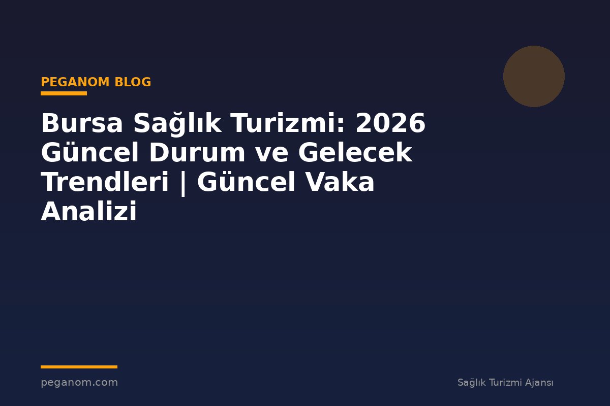 Bursa Sağlık Turizmi: 2026 Güncel Durum ve Gelecek Trendleri | Güncel Vaka Analizi