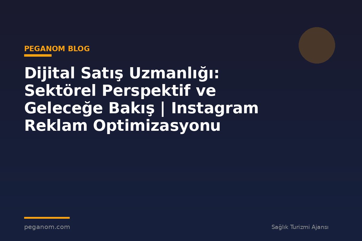 Dijital Satış Uzmanlığı: Sektörel Perspektif ve Geleceğe Bakış | Instagram Reklam Optimizasyonu