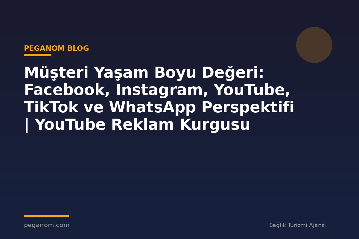Müşteri Yaşam Boyu Değeri: Facebook, Instagram, YouTube, TikTok ve WhatsApp Perspektifi | YouTube Reklam Kurgusu