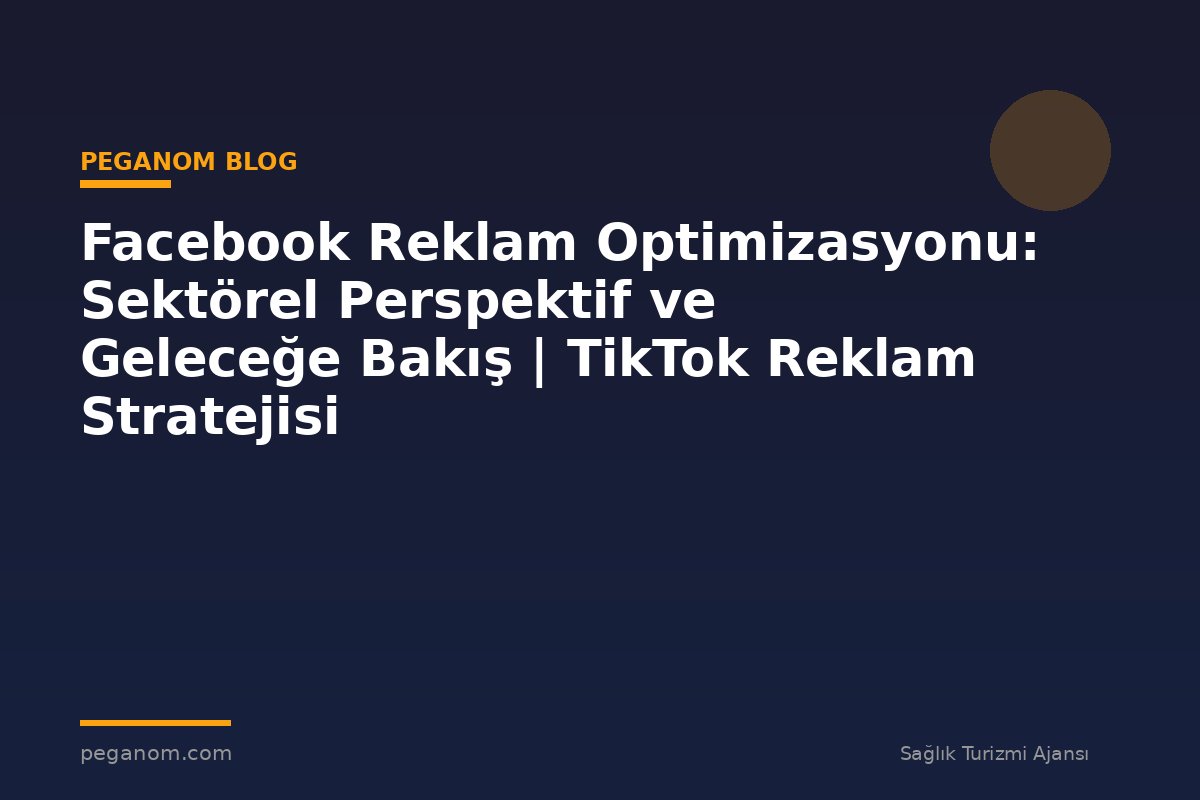 Facebook Reklam Optimizasyonu: Sektörel Perspektif ve Geleceğe Bakış | TikTok Reklam Stratejisi