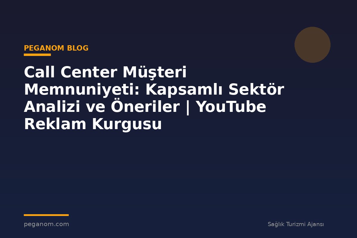 Call Center Müşteri Memnuniyeti: Kapsamlı Sektör Analizi ve Öneriler | YouTube Reklam Kurgusu