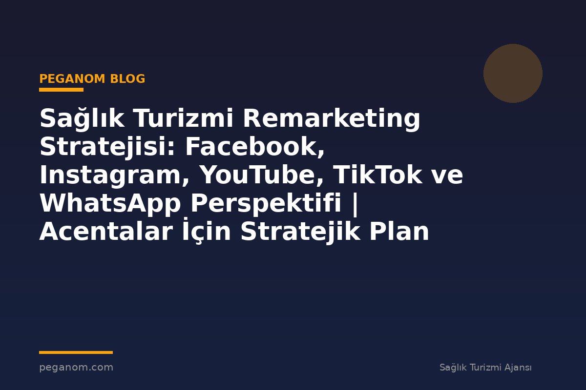 Sağlık Turizmi Remarketing Stratejisi: Facebook, Instagram, YouTube, TikTok ve WhatsApp Perspektifi | Acentalar İçin Stratejik Plan