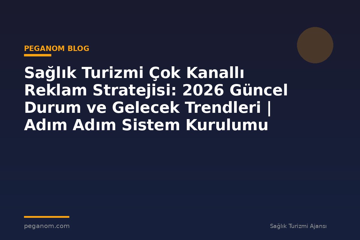 Sağlık Turizmi Çok Kanallı Reklam Stratejisi: 2026 Güncel Durum ve Gelecek Trendleri | Adım Adım Sistem Kurulumu