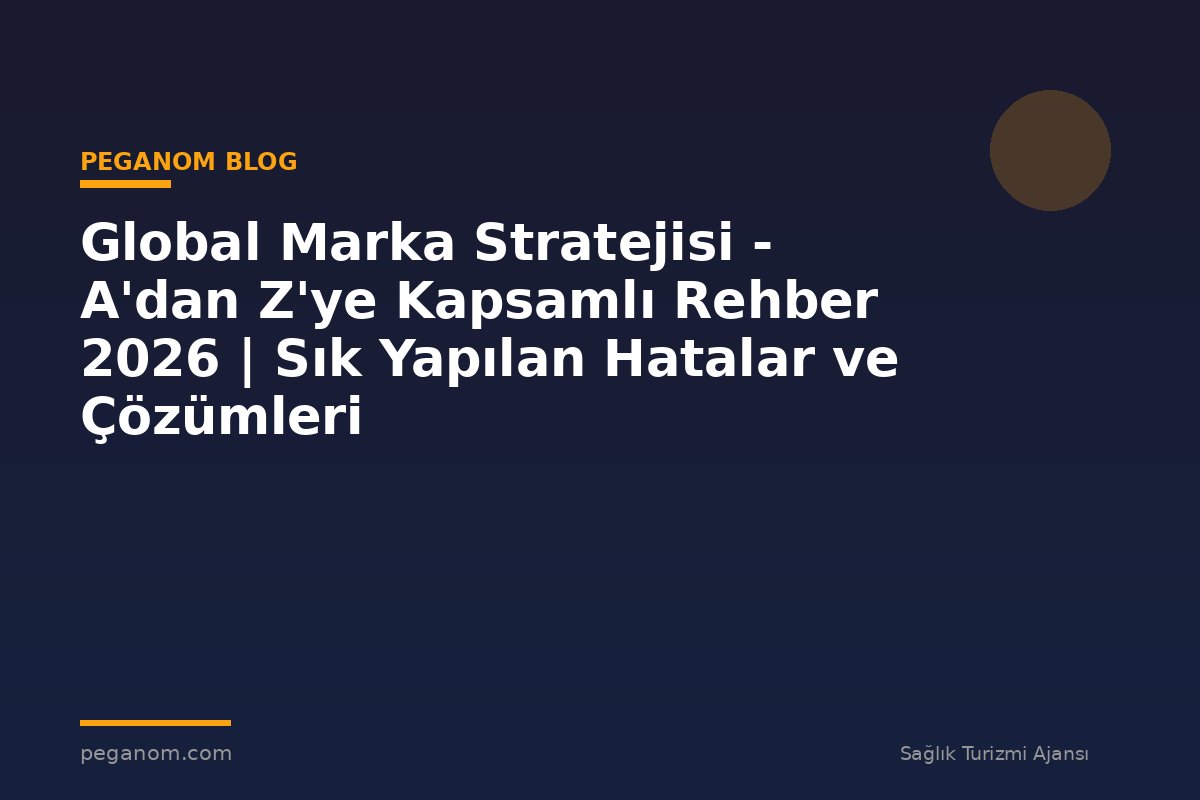 Global Marka Stratejisi - A'dan Z'ye Kapsamlı Rehber 2026 | Sık Yapılan Hatalar ve Çözümleri