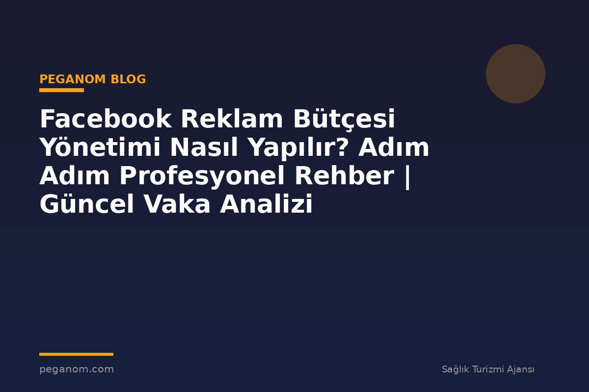 Facebook Reklam Bütçesi Yönetimi Nasıl Yapılır? Adım Adım Profesyonel Rehber | Güncel Vaka Analizi