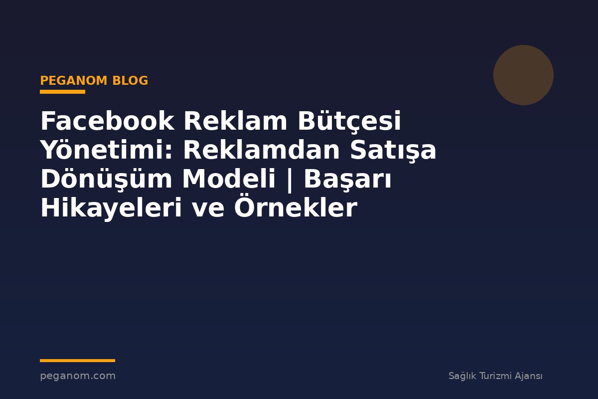 Facebook Reklam Bütçesi Yönetimi: Reklamdan Satışa Dönüşüm Modeli | Başarı Hikayeleri ve Örnekler