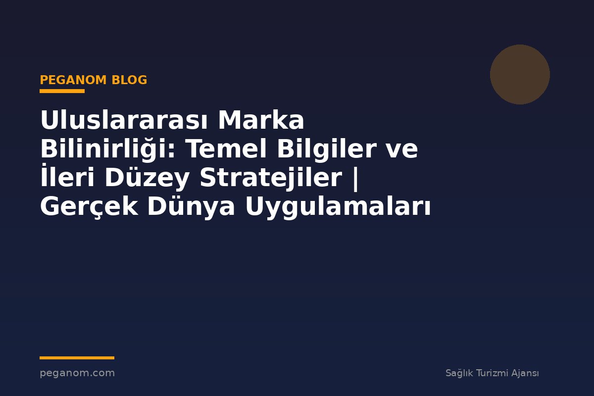 Uluslararası Marka Bilinirliği: Temel Bilgiler ve İleri Düzey Stratejiler | Gerçek Dünya Uygulamaları