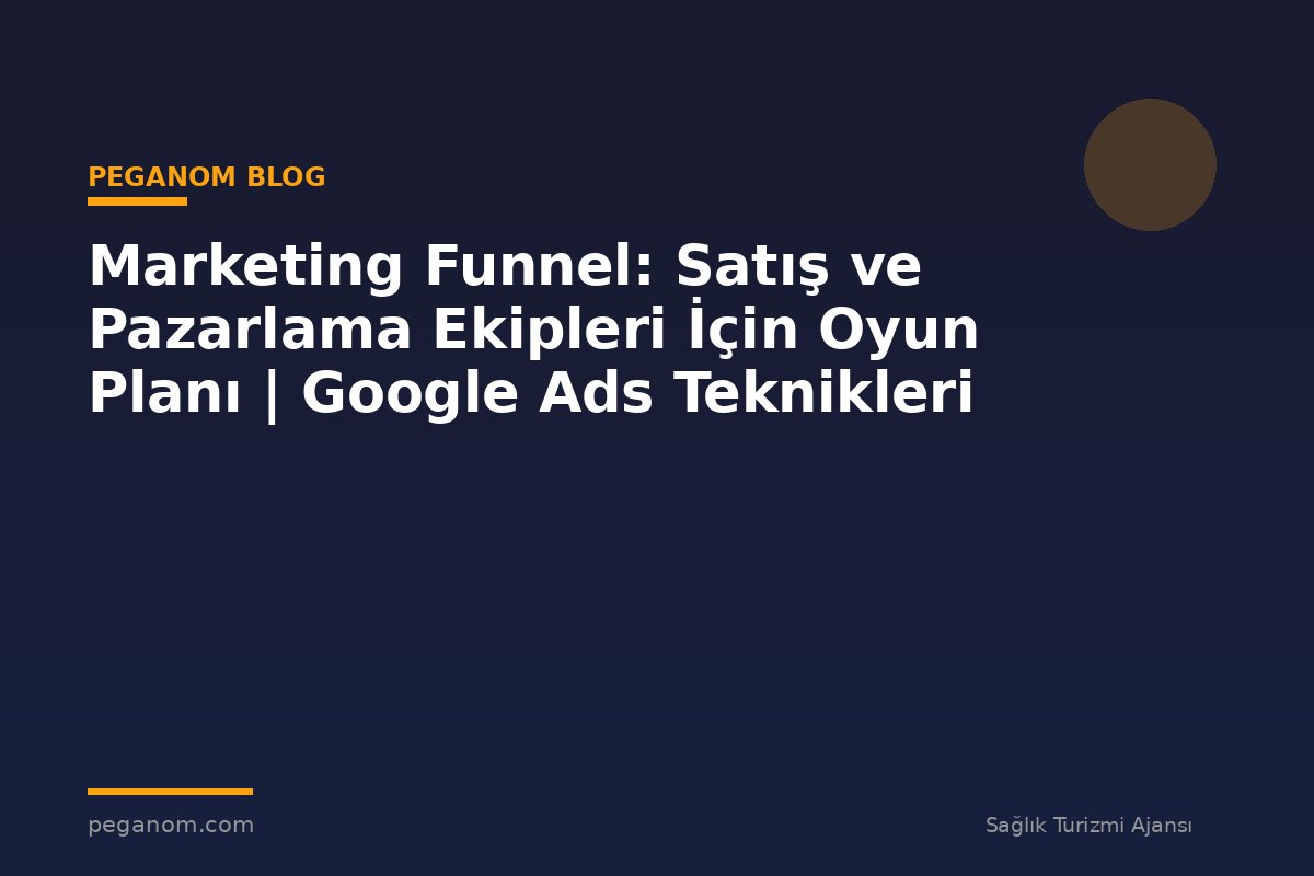Marketing Funnel: Satış ve Pazarlama Ekipleri İçin Oyun Planı | Google Ads Teknikleri