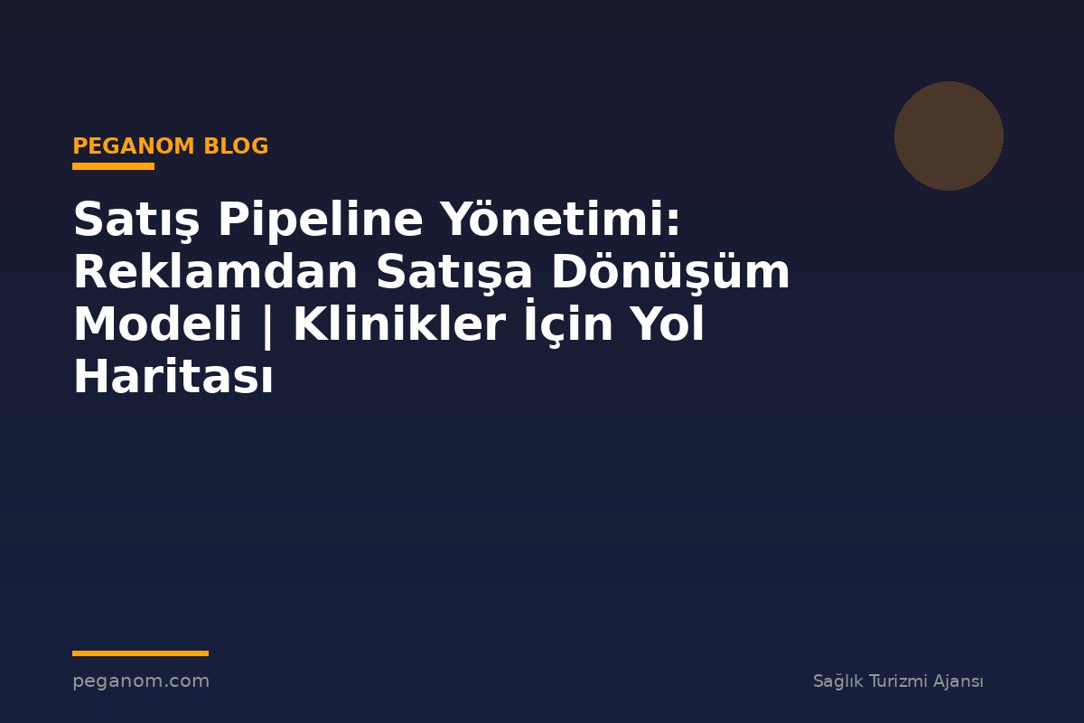 Satış Pipeline Yönetimi: Reklamdan Satışa Dönüşüm Modeli | Klinikler İçin Yol Haritası