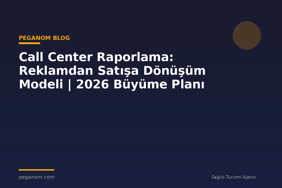 Call Center Raporlama: Reklamdan Satışa Dönüşüm Modeli | 2026 Büyüme Planı
