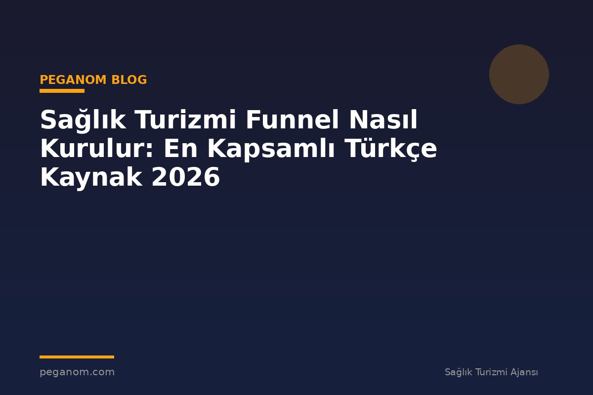 Sağlık Turizmi Funnel Nasıl Kurulur: En Kapsamlı Türkçe Kaynak 2026