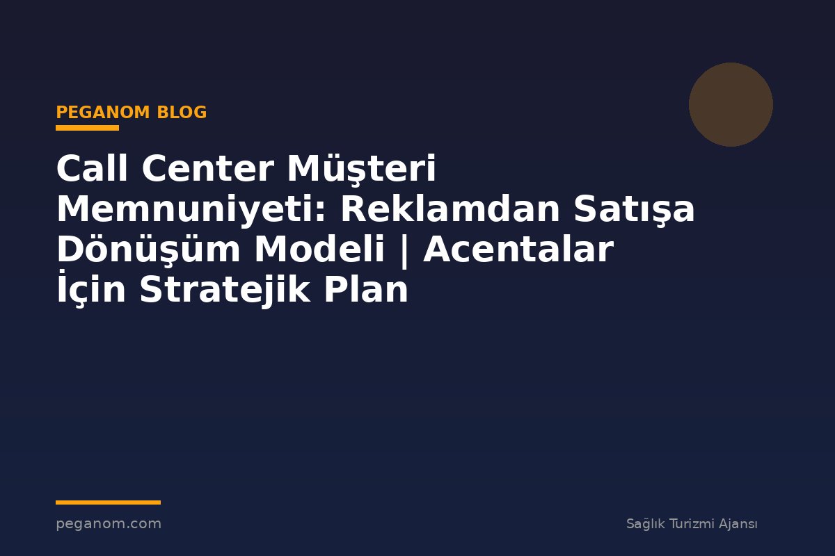 Call Center Müşteri Memnuniyeti: Reklamdan Satışa Dönüşüm Modeli | Acentalar İçin Stratejik Plan