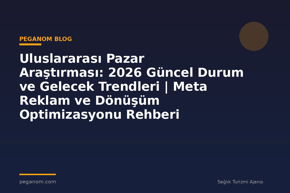 Uluslararası Pazar Araştırması: 2026 Güncel Durum ve Gelecek Trendleri | Meta Reklam ve Dönüşüm Optimizasyonu Rehberi